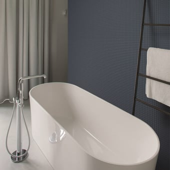 Mosaico Denim Bianco tela Appiani