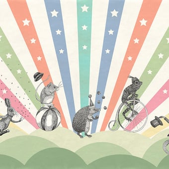 Papier peint panoramique Circus Pastel Rebel Walls
