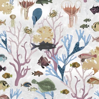 Aquarium Wallpaper Mint Rebel Walls