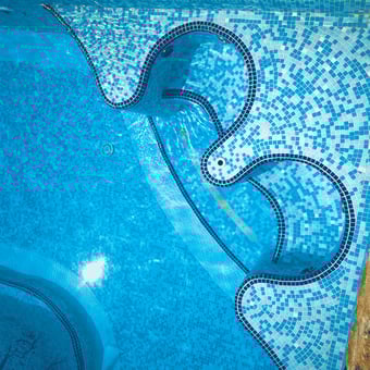 Mosaïque Wellness & Pool 2 Plumbago, clematide, calla Appiani