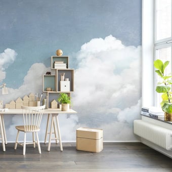 Papel pintado mural panorámico Cuddle Graphite Rebel Walls