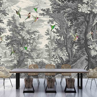 Fancy Forest Panel Slate Walls by Patel