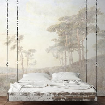 Papier peint panoramique Romantic Grove Blue Walls by Patel