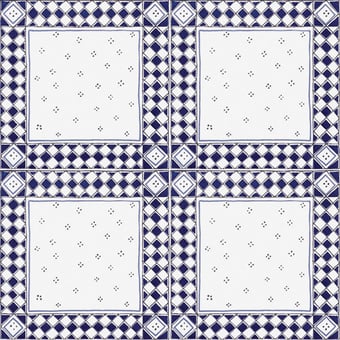 Etrusca Tile Bianco Blu Francesco De Maio