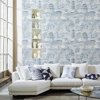 Rivestimento murale Eastern Palace Indigo Zoffany