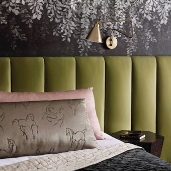 Carta da parati murale Tyndall Vine Black Zoffany