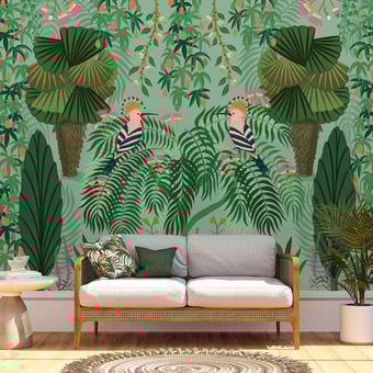 Les Vacances Panel Multicolore Etoffe.com x Kate Merritt