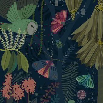 Papel pintado mural panorámico Nocturne Multicolore Etoffe.com x Kate Merritt
