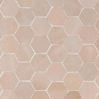 Zellige Nid d'abeille Beige Rosé De Tegel