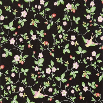 Wild Strawberry Wallpaper Blush Clarke and Clarke