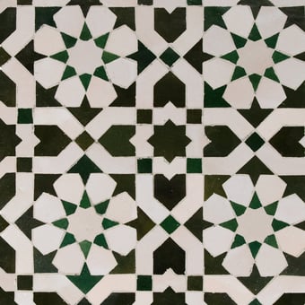 Zellige Etoile du sud Vert De Tegel