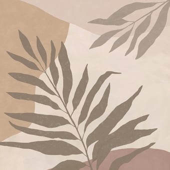 Papier peint panoramique Bay Leaf Terracotta Eijffinger