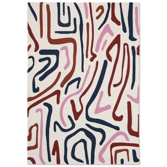 Tapis Synchronyc Orchid in-outdoor Brazilian Rosewood Harlequin