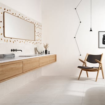 Gres porcellanato Cemento Plain Bianco Fioranese
