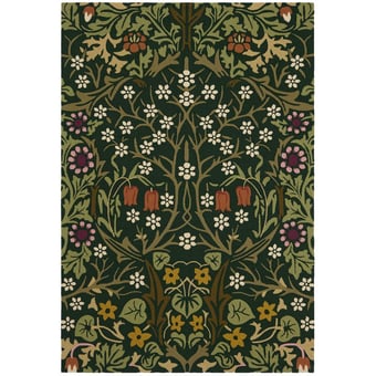 Blackthorn Tump in-outdoor Rug Black Morris and Co