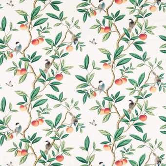 Ella Fabric Fig Blossom/Fig Leaf Harlequin