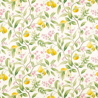 Tessuto Marie Fig leaf/Honey/Blossom Harlequin