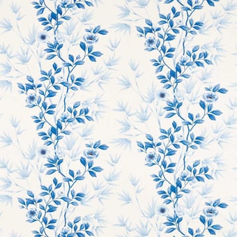 Tissu Lady Alford Porcelain/China Blue Harlequin
