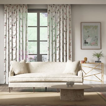Tissu Emmeline Chalk/Rose Harlequin