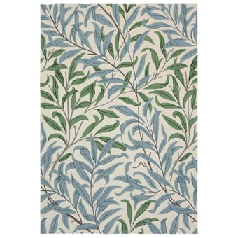 Tapis Willow Boughs in-outdoor leafy arbour Morris and Co