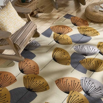 Teppich Dandelion Clocks Ochre in-outdoor Ochre Sanderson