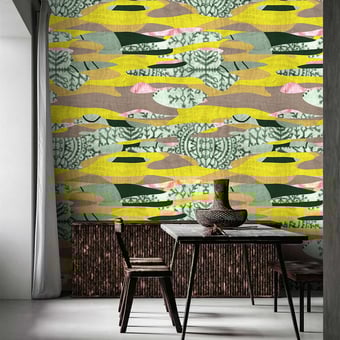 Zimbabwe Panel Yellow Walls by Patel