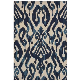 Alfombras Kasuri Indigo in-outdoor Indigo Sanderson