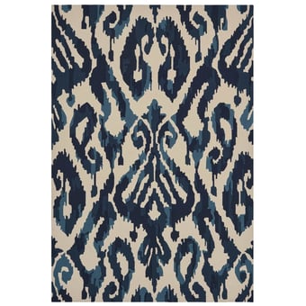 Kasuri Indigo in-outdoor Rug Indigo Sanderson