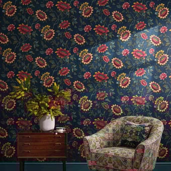 Tonquin Wallpaper Blush Clarke and Clarke