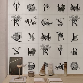 Papier peint panoramique Animal Codex Grey Wall&decò