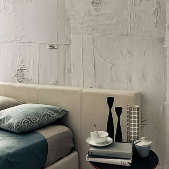 Papier peint panoramique Déshabillé Blanco Wall&decò