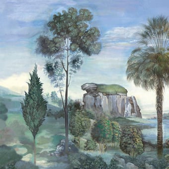 Papier peint panoramique Perugino Blue Wall&decò