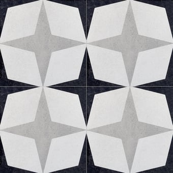 Gres porcellanato Black & White Stella Stella Fioranese