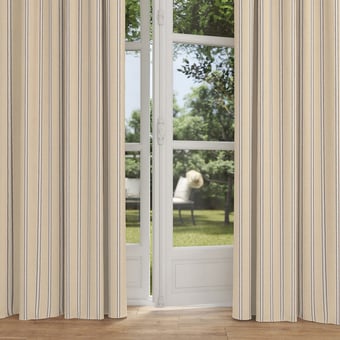 Tela Amelot Ticking Linen Blue Ralph Lauren
