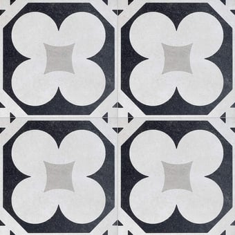 Gres porcellanato Black & White Margherita Margherita Fioranese