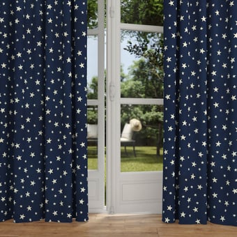 Willa Star Jacquard Fabric Blue Ralph Lauren