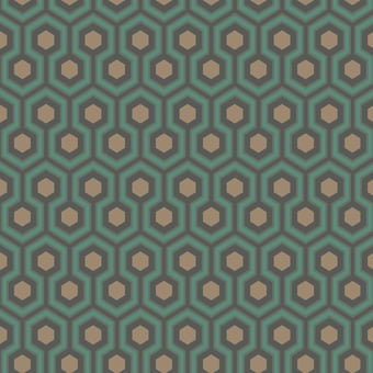 Hicks' Hexagon Wallpaper Émeraude Cole and Son