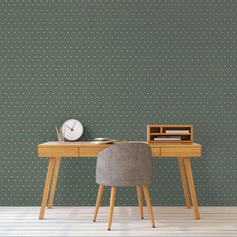 Hicks' Hexagon Wallpaper Émeraude Cole and Son