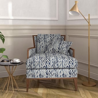 Chileno Herringbone Outdoor Fabric Indigo Ralph Lauren