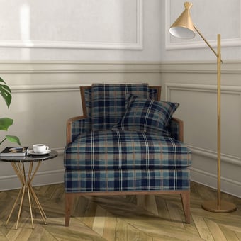 Tessuto Ryokan plaid Indigo Ralph Lauren