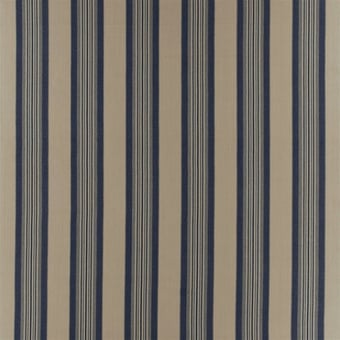 Tack House Stripe Fabric Indigo Ralph Lauren