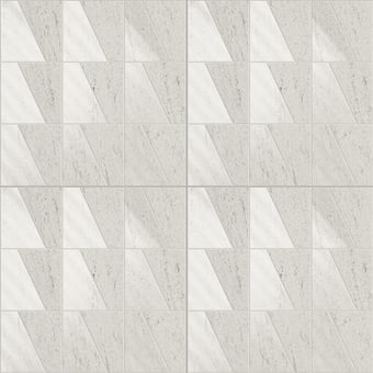 Mosaico Trapezi Mix Bianco Fioranese