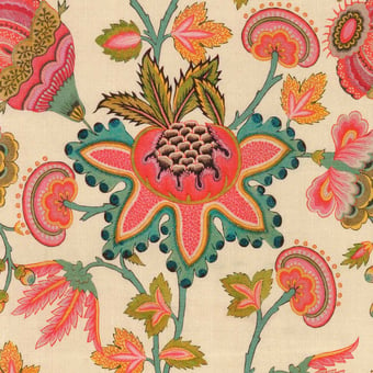 Midsummer Floral Fabric Taupe Mindthegap
