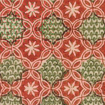 Rasiya Fabric Green/Red Mindthegap