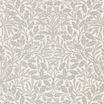 Papel pintado Pure Acorn Chalk/Silver Morris and Co