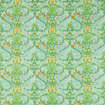 Stoff Woodland Weeds Sap Green Morris and Co