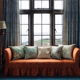 Stoff Merton Burnt Orange/Chartreuse Morris and Co