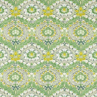 Stoff Merton Burnt Orange/Chartreuse Morris and Co