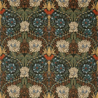 Velours Honeysuckle and Tulip Black Walnut/Stone Morris and Co
