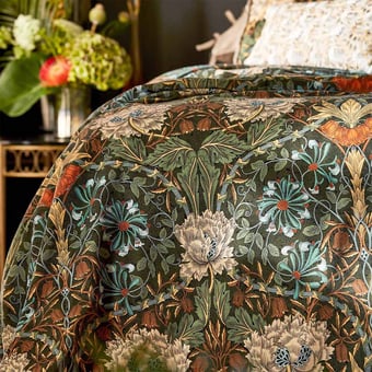 Velours Honeysuckle and Tulip Black Walnut/Stone Morris and Co